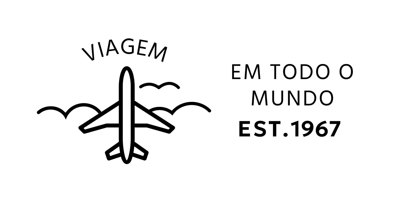 Um conceito simples de agência de viagens com uma ilustração de um avião