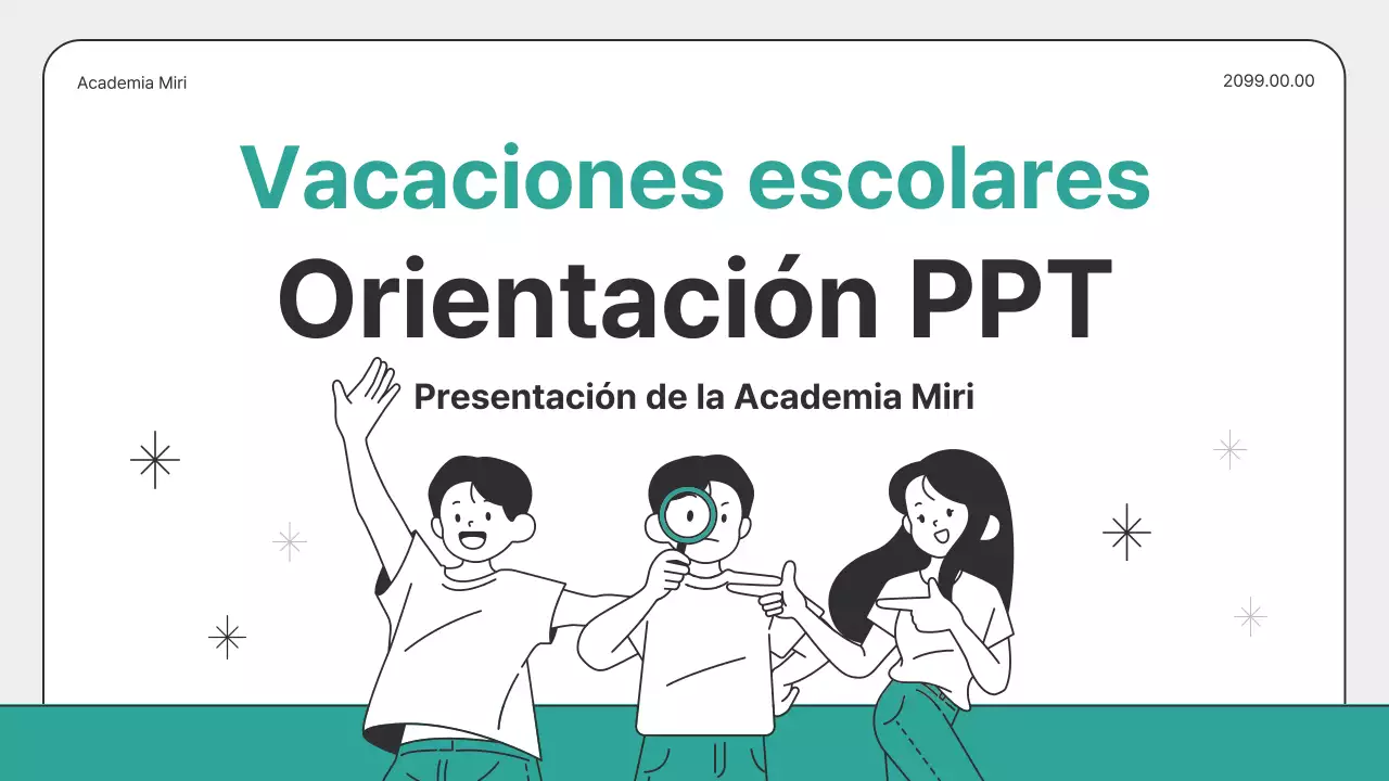 Guía del curso intensivo de menta y gris para las vacaciones escolares