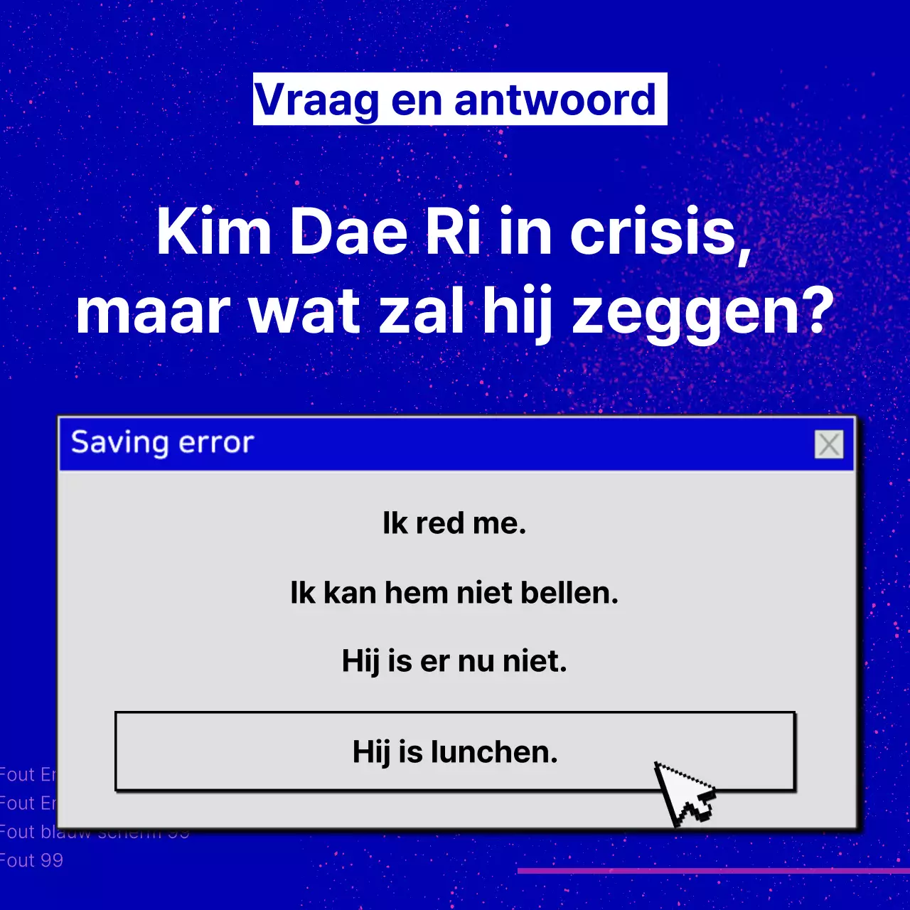 Promoot je taalschool met een trendy marineblauwe achtergrond