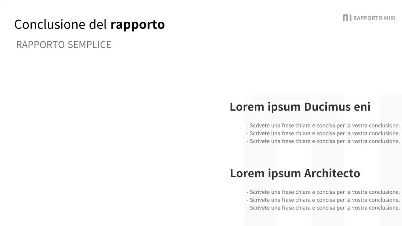 Un semplice rapporto aziendale in nero e grigio