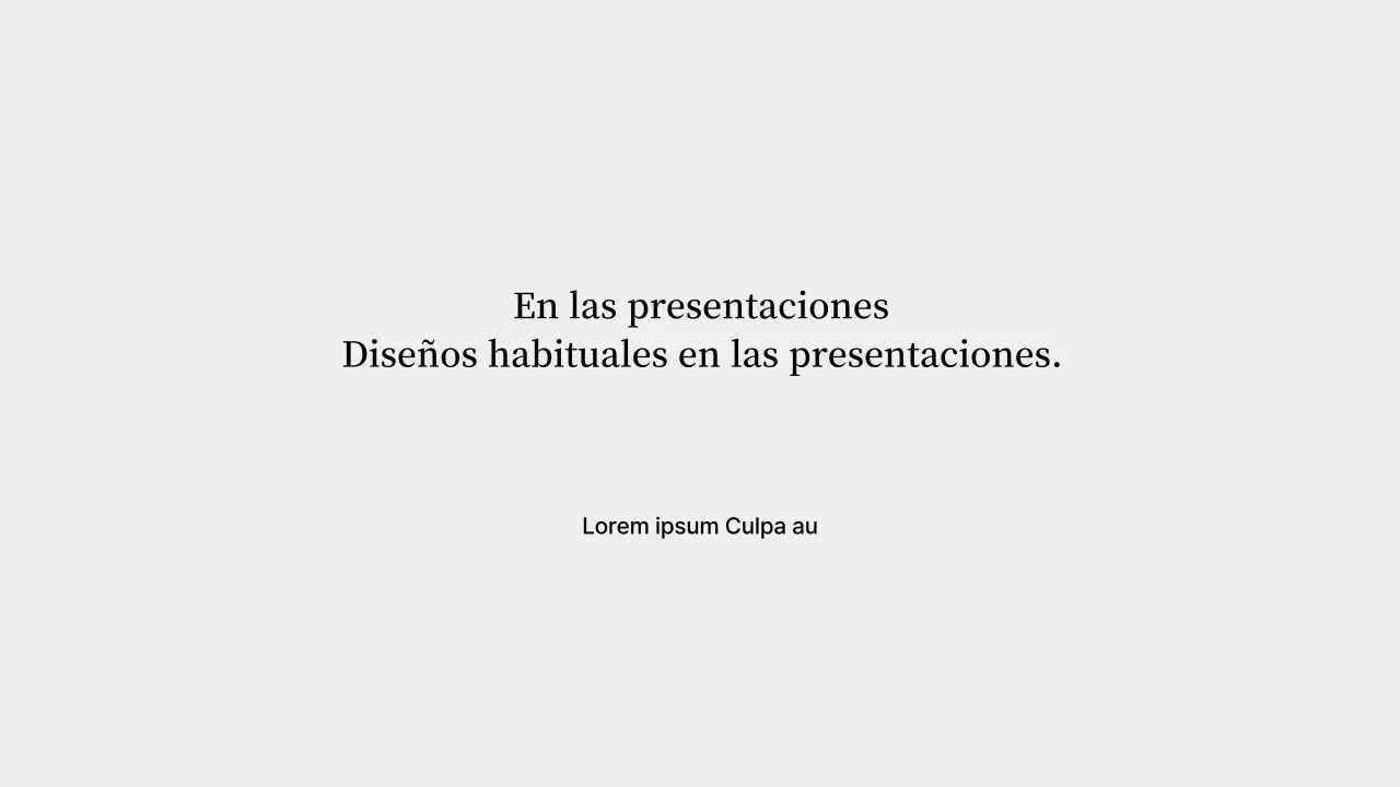 Una presentación básica en rojo y gris