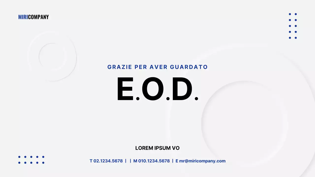 Una presentazione aziendale grigia e semplice