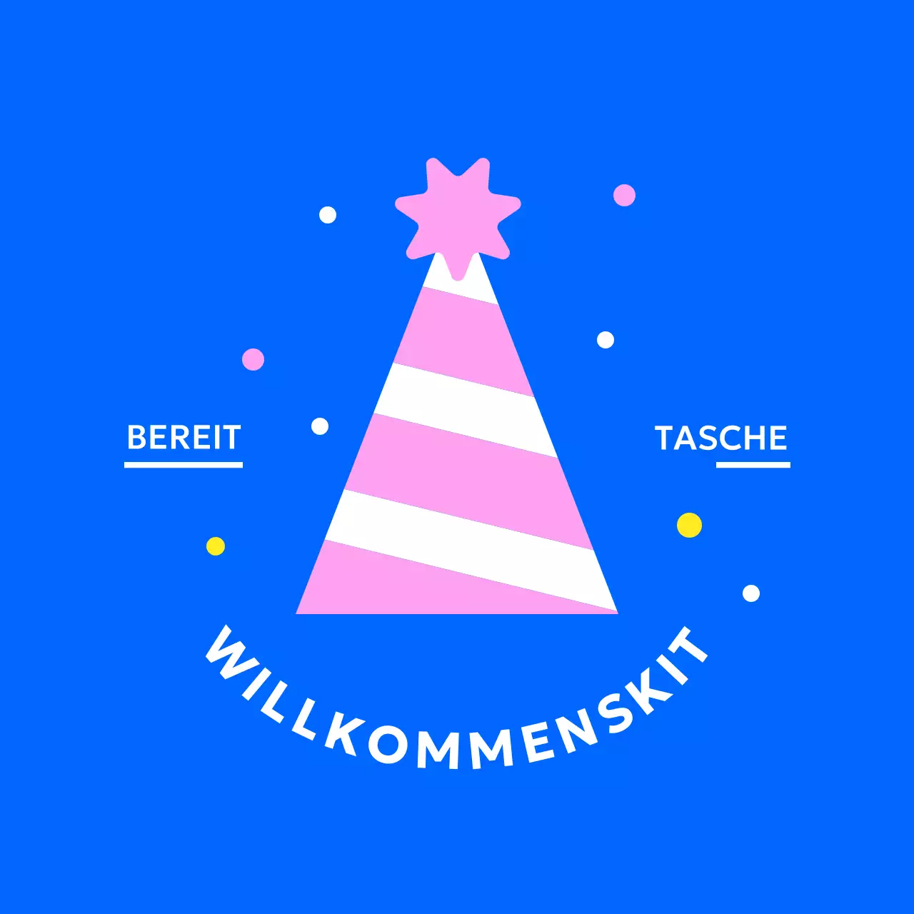 Kreisförmiges Aufkleberdesign mit niedlichem Zylinder