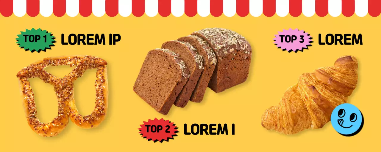 Promote a yellow hip concept bakery