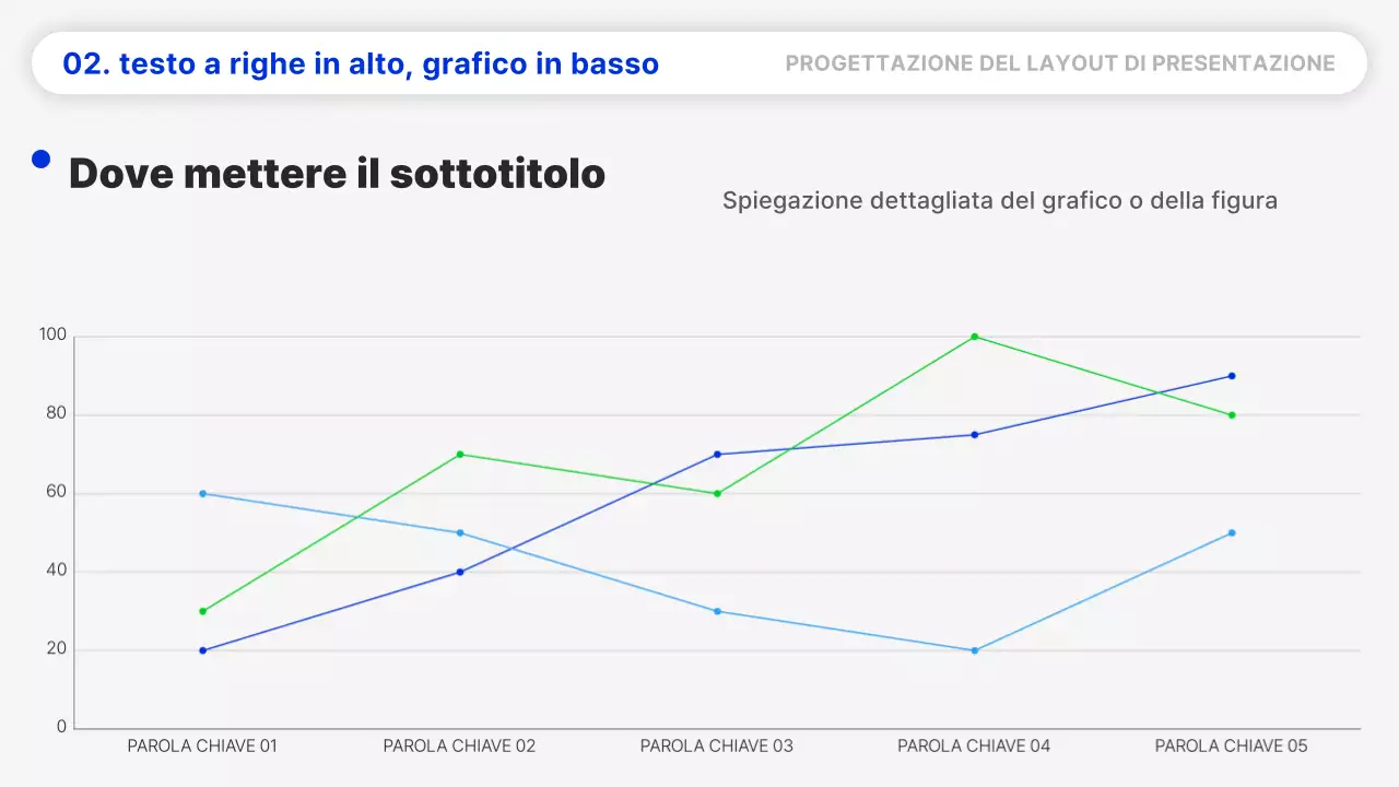 Una semplice relazione dal layout blu e nero