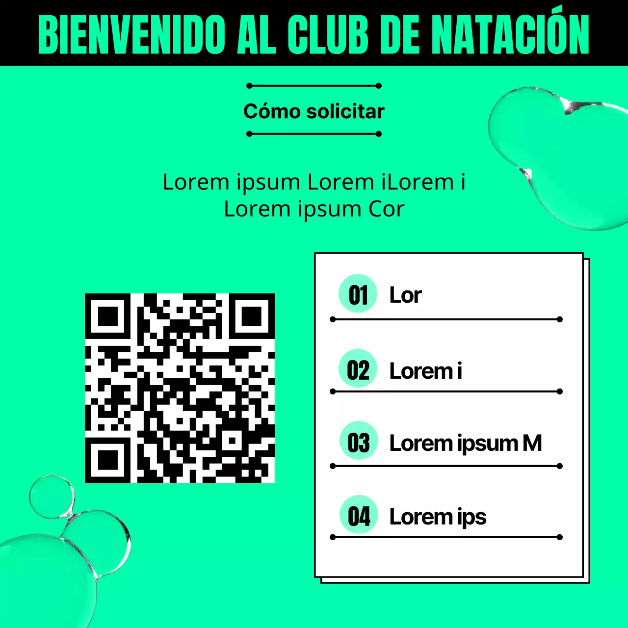 Promueva la captación de nadadores con la tendencia verde y negra