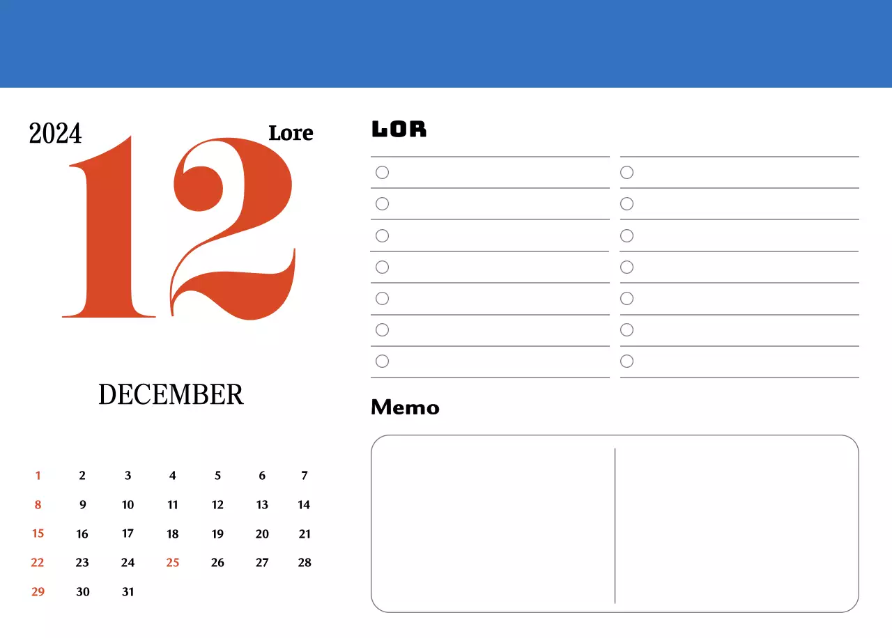 Rode en blauwe retro onderzetters memory kalender
