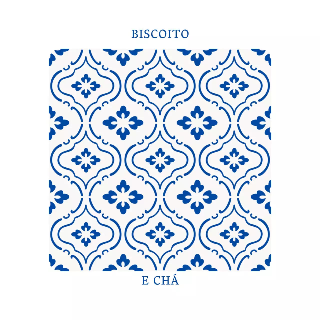 Um café com um conceito luxuoso de padrão azul