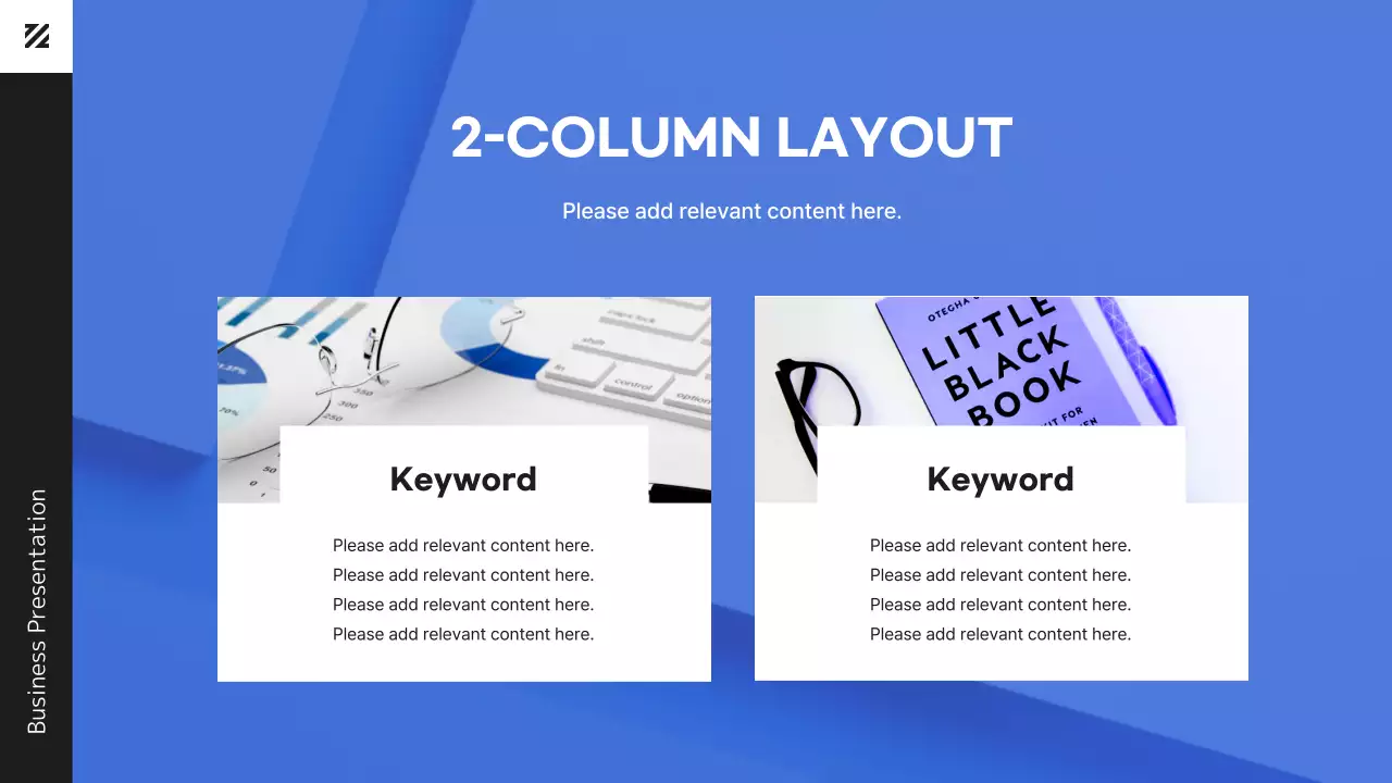 The Modern Worker in Blue Business Presentation