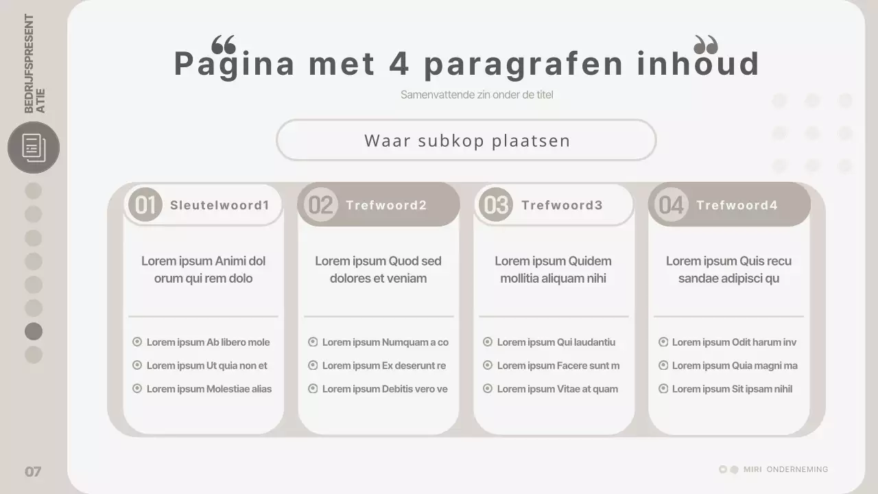 Modern inrichtingsverslag in beige en grijs
