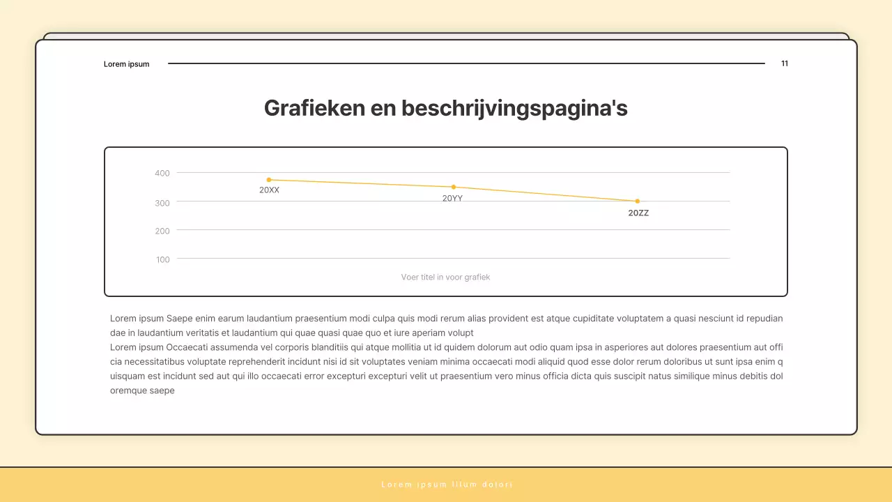 Een eenvoudige geel-witte nieuwsbriefpost van het welzijnskantoor