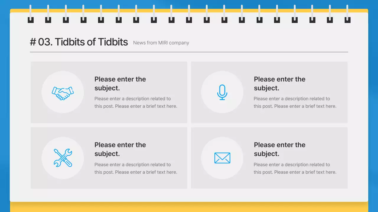 Blue Modern News Calendar Presentation