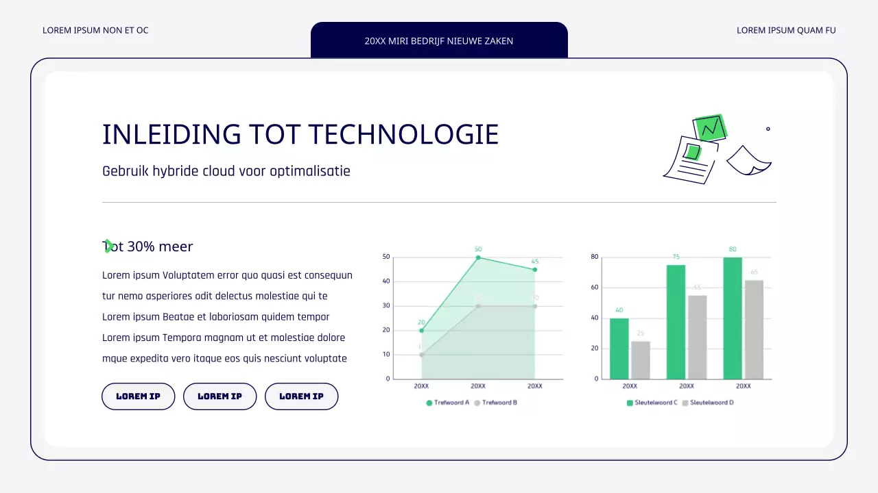 Een eenvoudig groen en grijs nieuw servicepunt