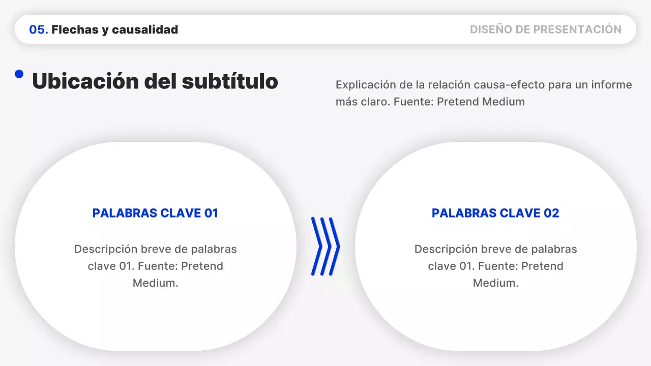 Un sencillo informe en azul y negro