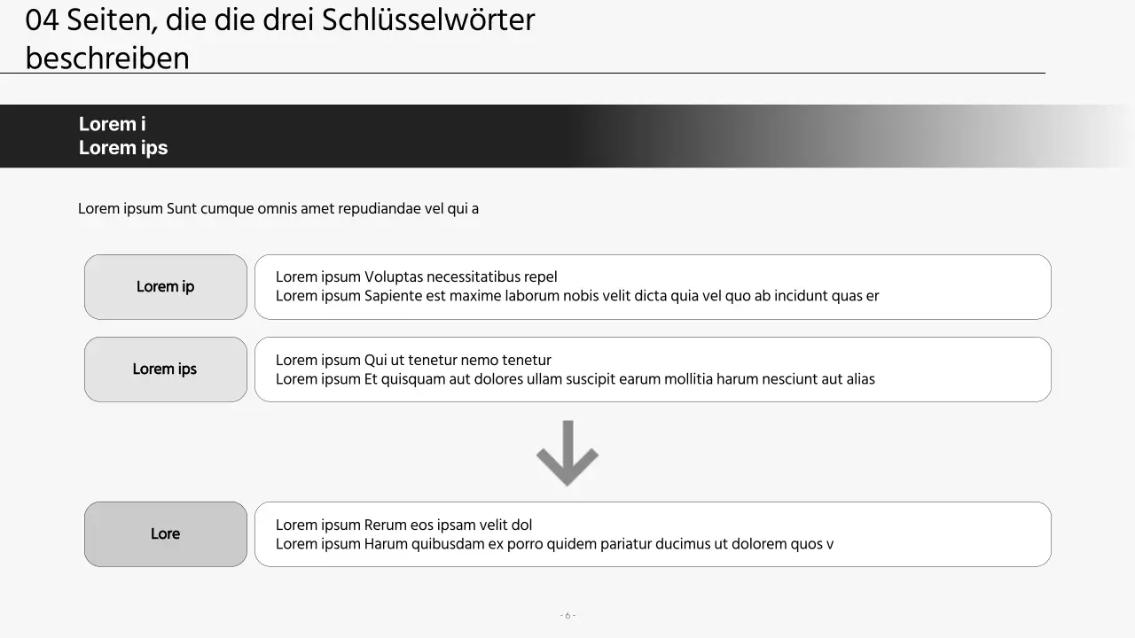 Moderne Unternehmenspräsentationen in Schwarz und Weiß
