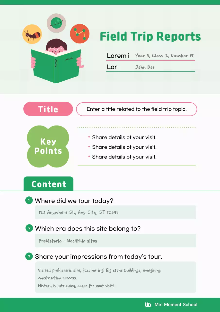 Green Simple Field Trip Report