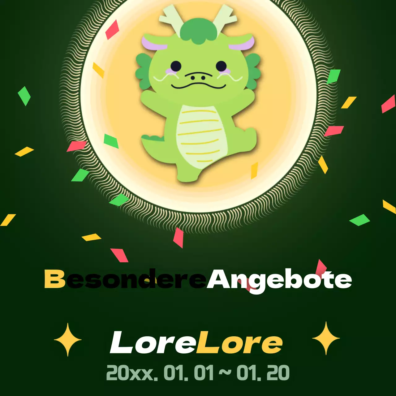 Förderung in Grün und Rot