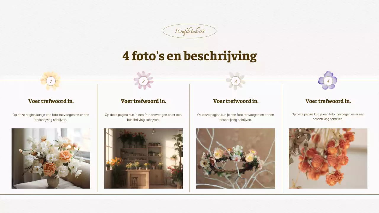 Luxe aquarel bloemen achtergrond voorstel in ivoor