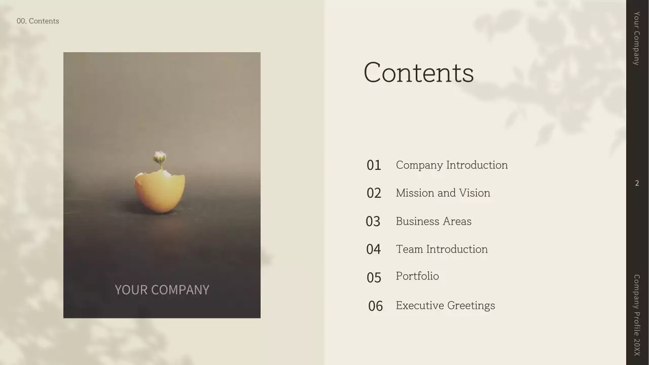 Beige Minimal Company Profile Presentation