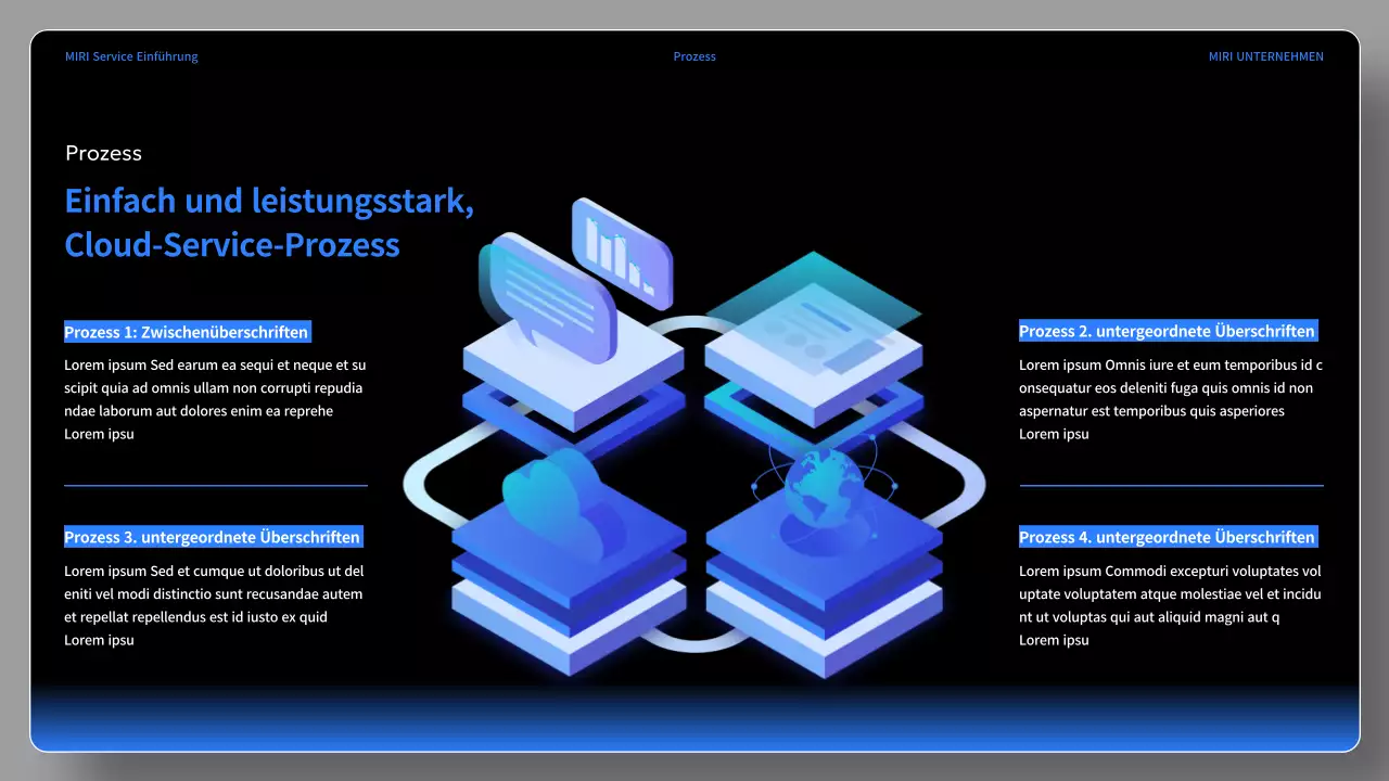 Eine einfache schwarz-blaue Dienstanweisung