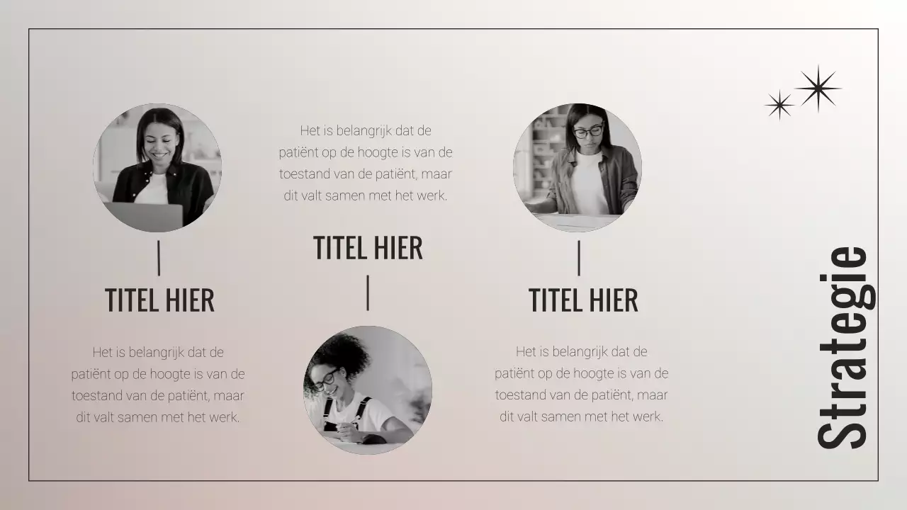 Minimalistisch zakelijk rapport in beige en wit