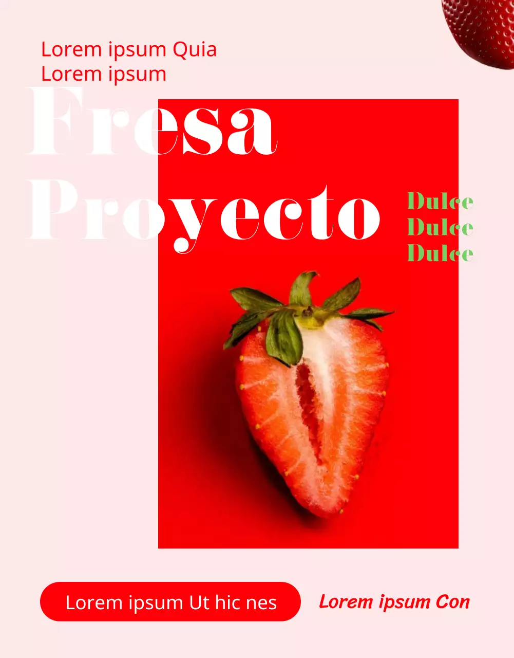 Promover la venta de herramientas de fresas rojas y bonitas