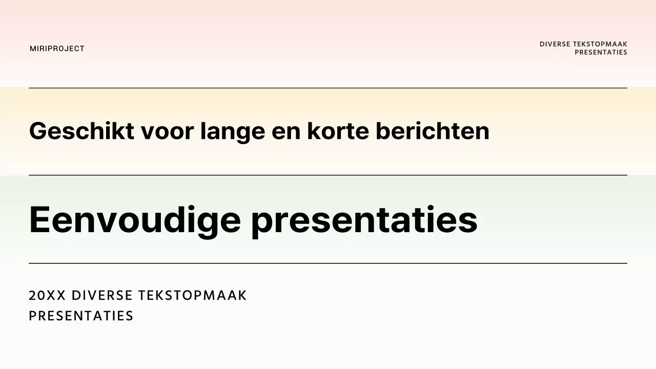 Een eenvoudig zakelijk rapport in regenboog en zwart