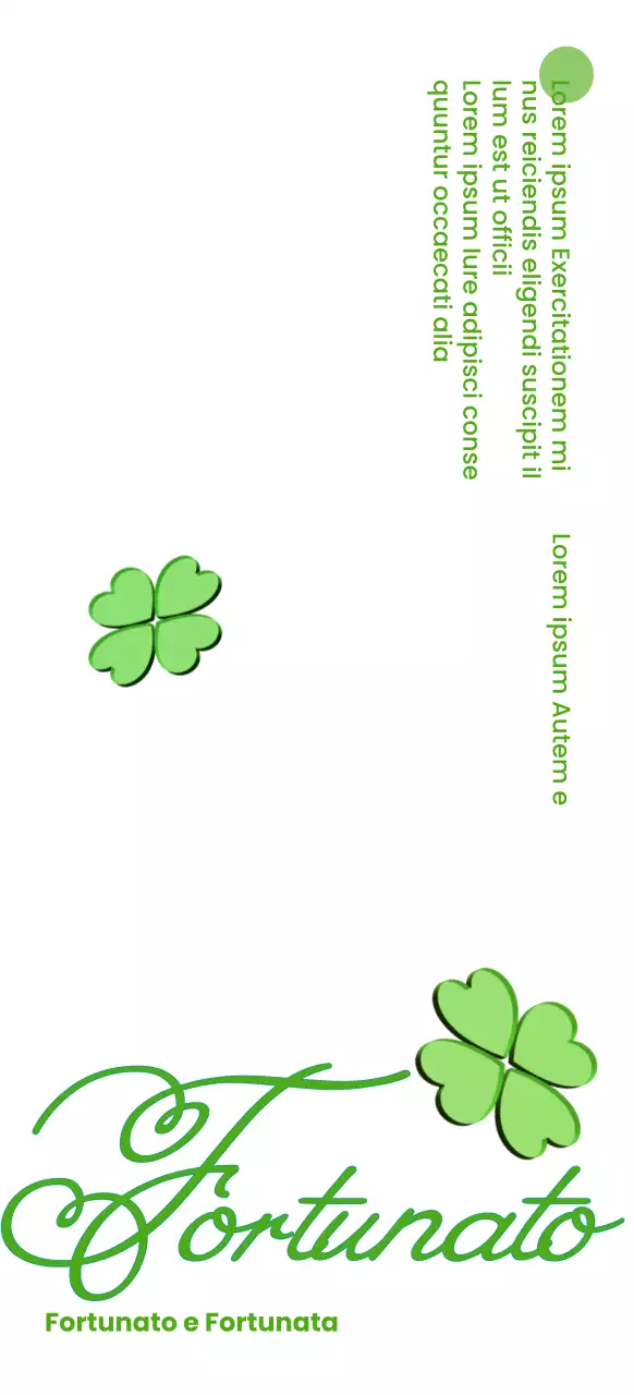 Quadrifoglio verde portafortuna