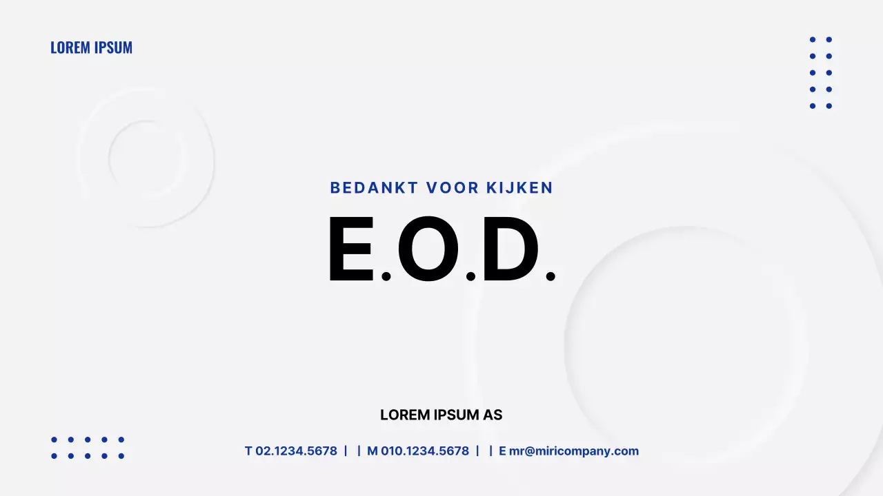 Een grijze, eenvoudige bedrijfspresentatie