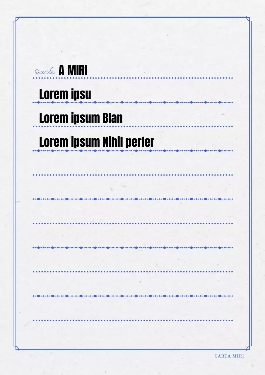 Papelería analógica moderna en azul