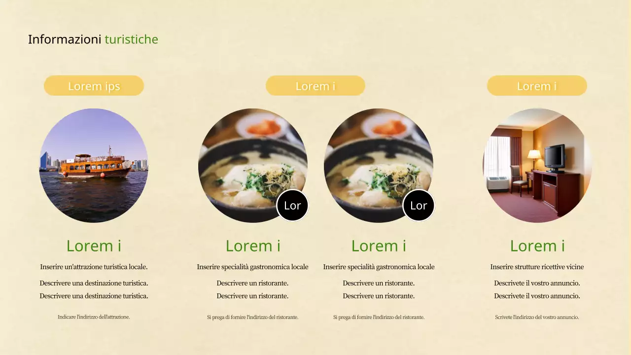 Un semplice piano giallo e verde per una festa locale del ginseng