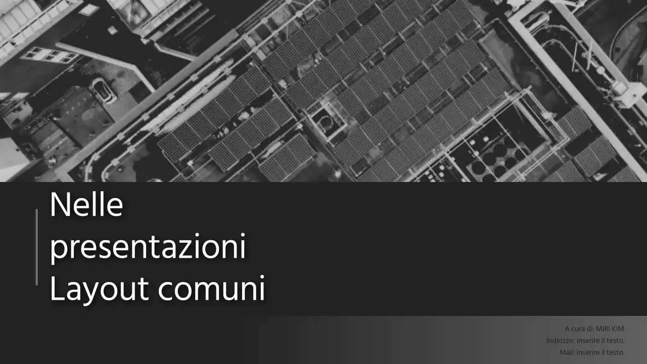 Presentazioni aziendali moderne in bianco e nero