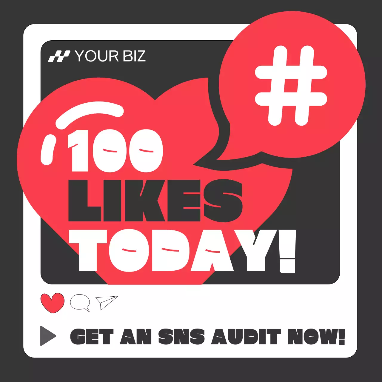 Red Bold Promotion Social Media Post