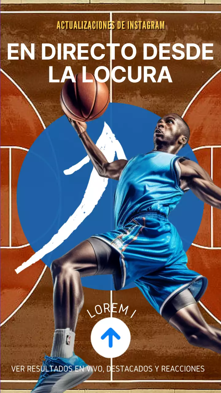 Azul y marrón de moda March Madness Publicidad