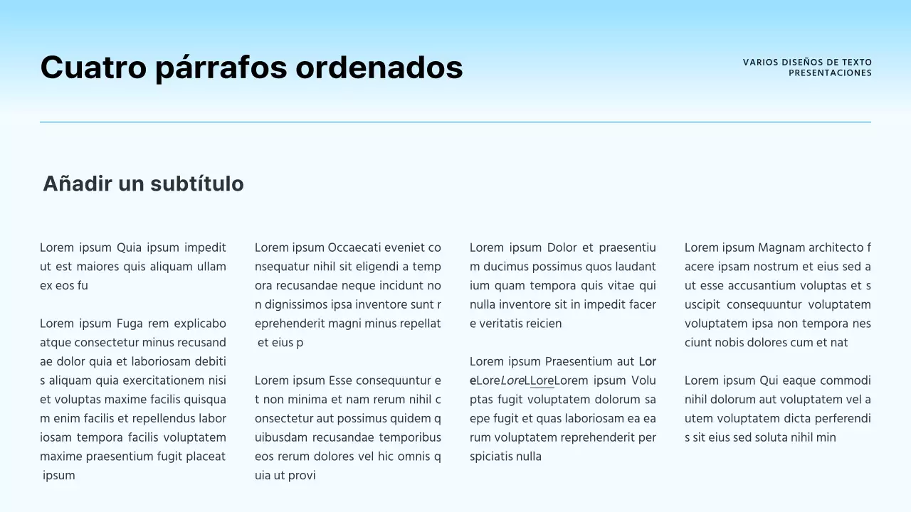 Un sencillo informe empresarial en arco iris y negro