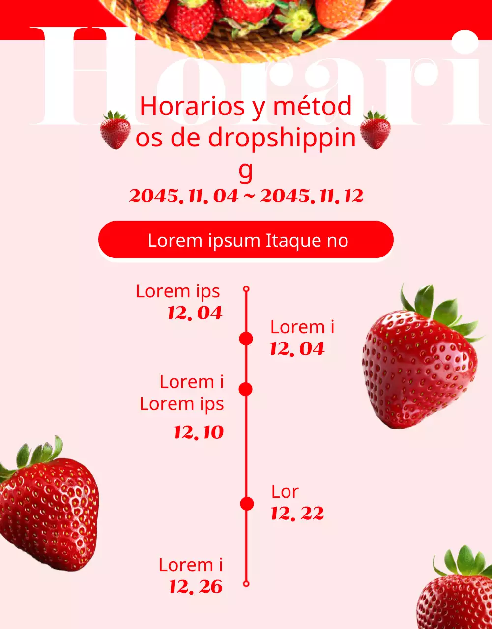 Promover la venta de herramientas de fresas rojas y bonitas