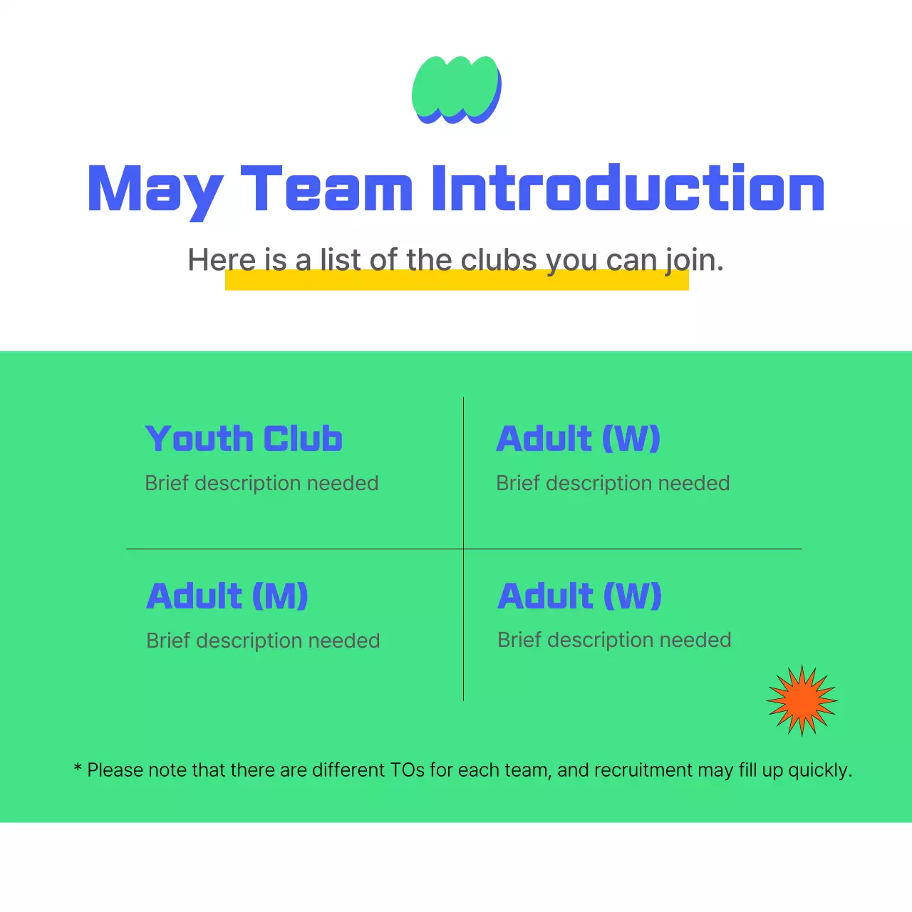 Green Modern Sports Announcement Instagram Carousel