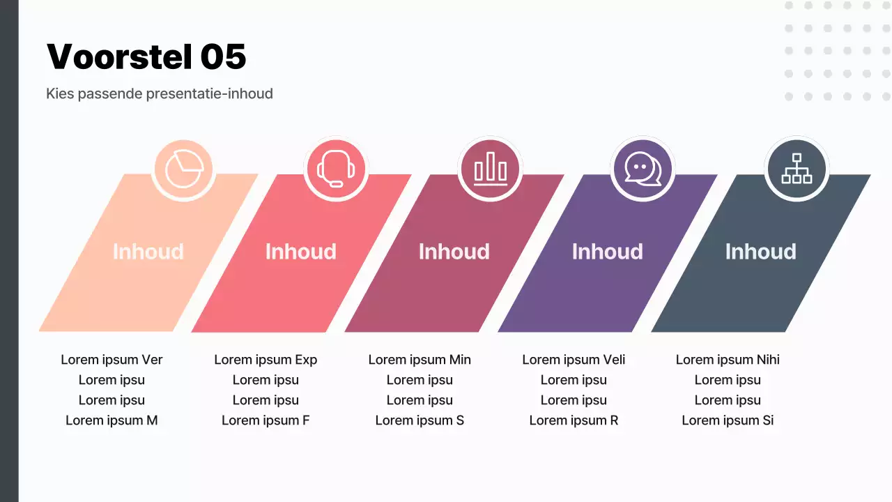 Een modern ideeënproces in paars