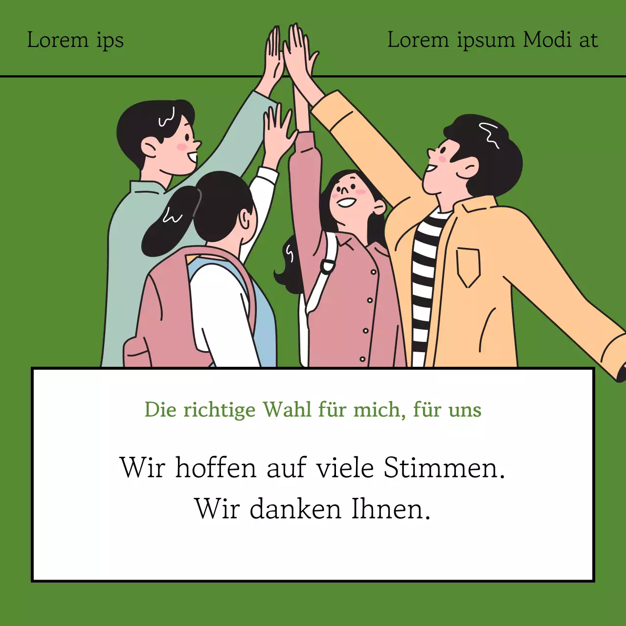 Eine einfache Pfandsammelaktion in Khaki