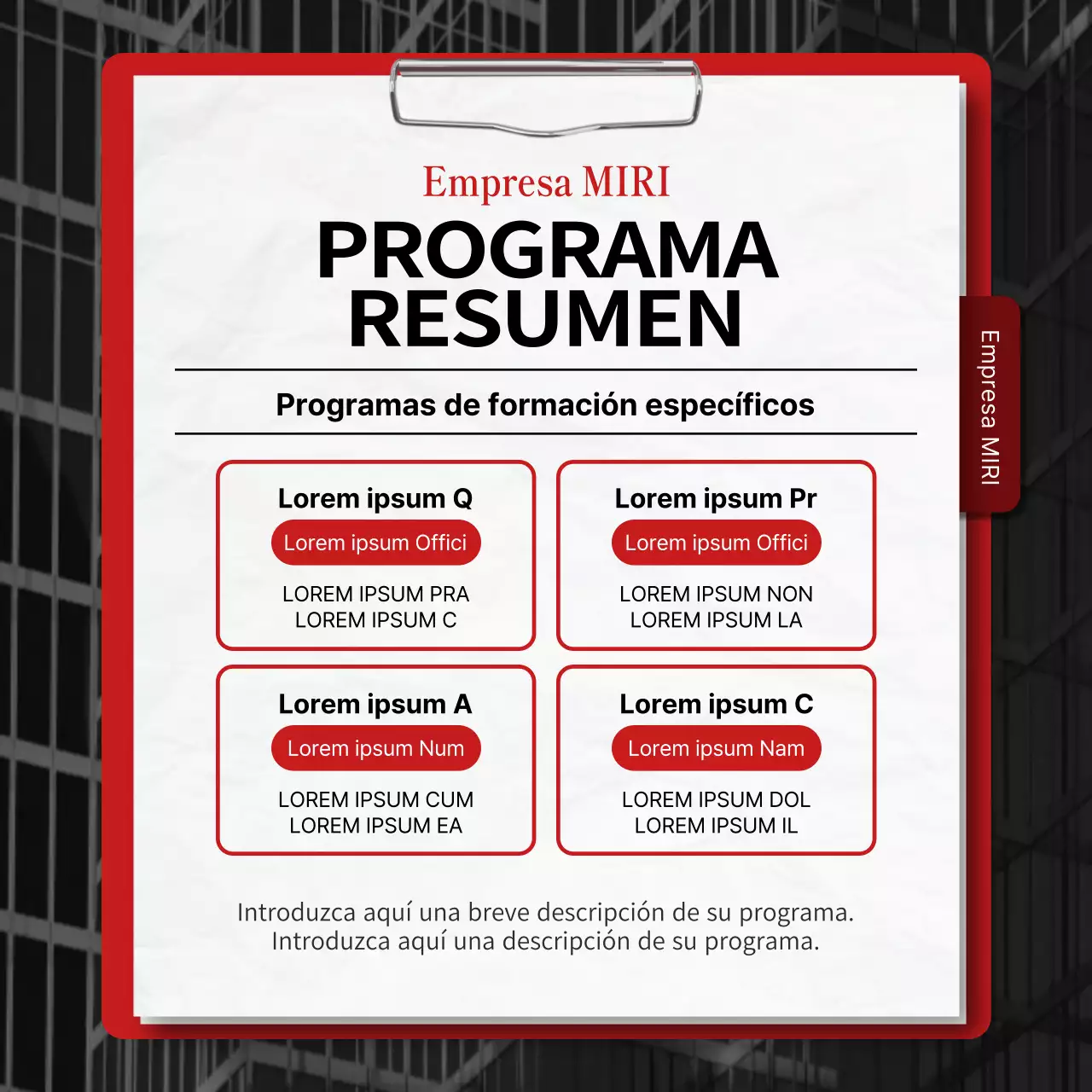 Promover un sencillo concierto de charlas en rojo y azul