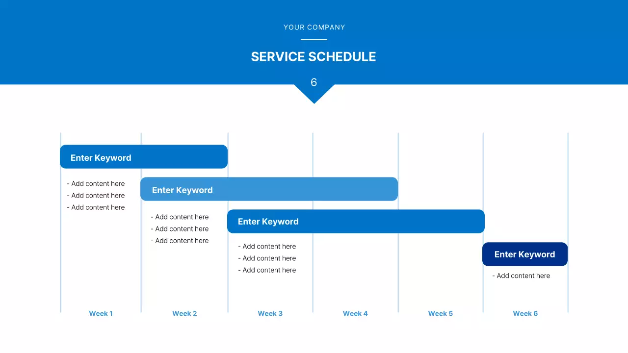 A simple blue and white business plan