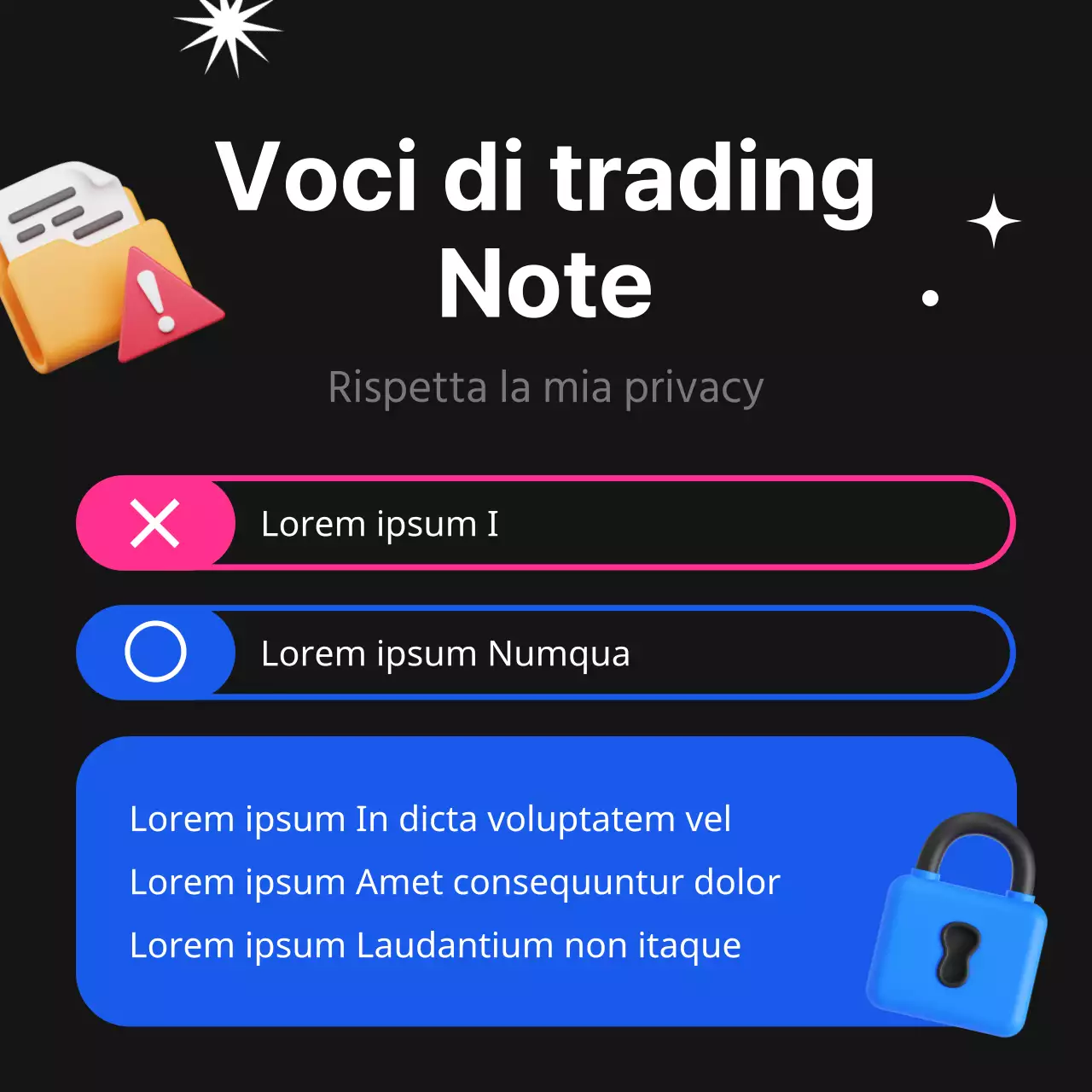 Annuncio di mercato di condivisione nero e fluorescente di tendenza