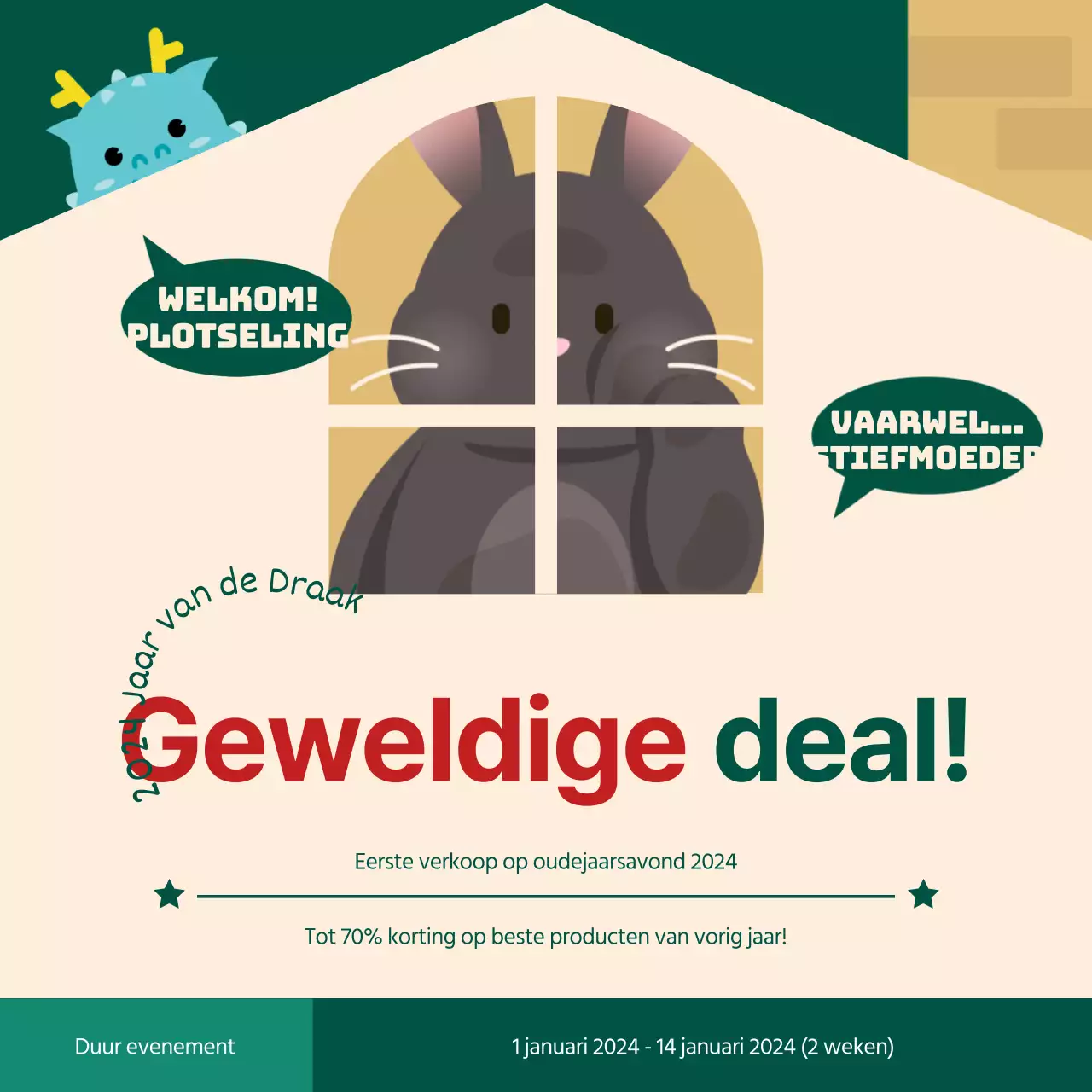 Maak reclame voor een schattig pakket met kerstsjablonen in groen en rood
