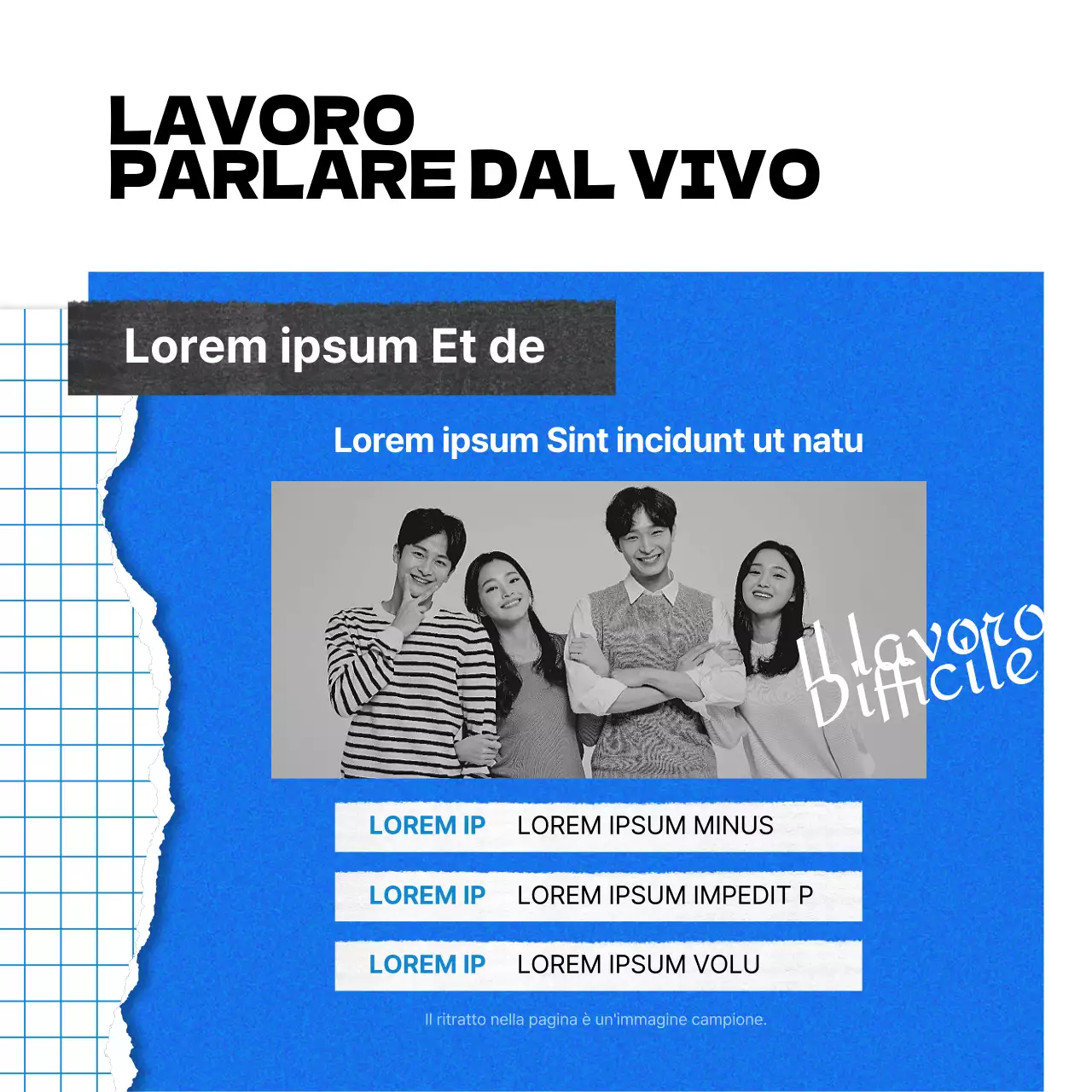 Promuovere i concerti della camminata arancione e blu