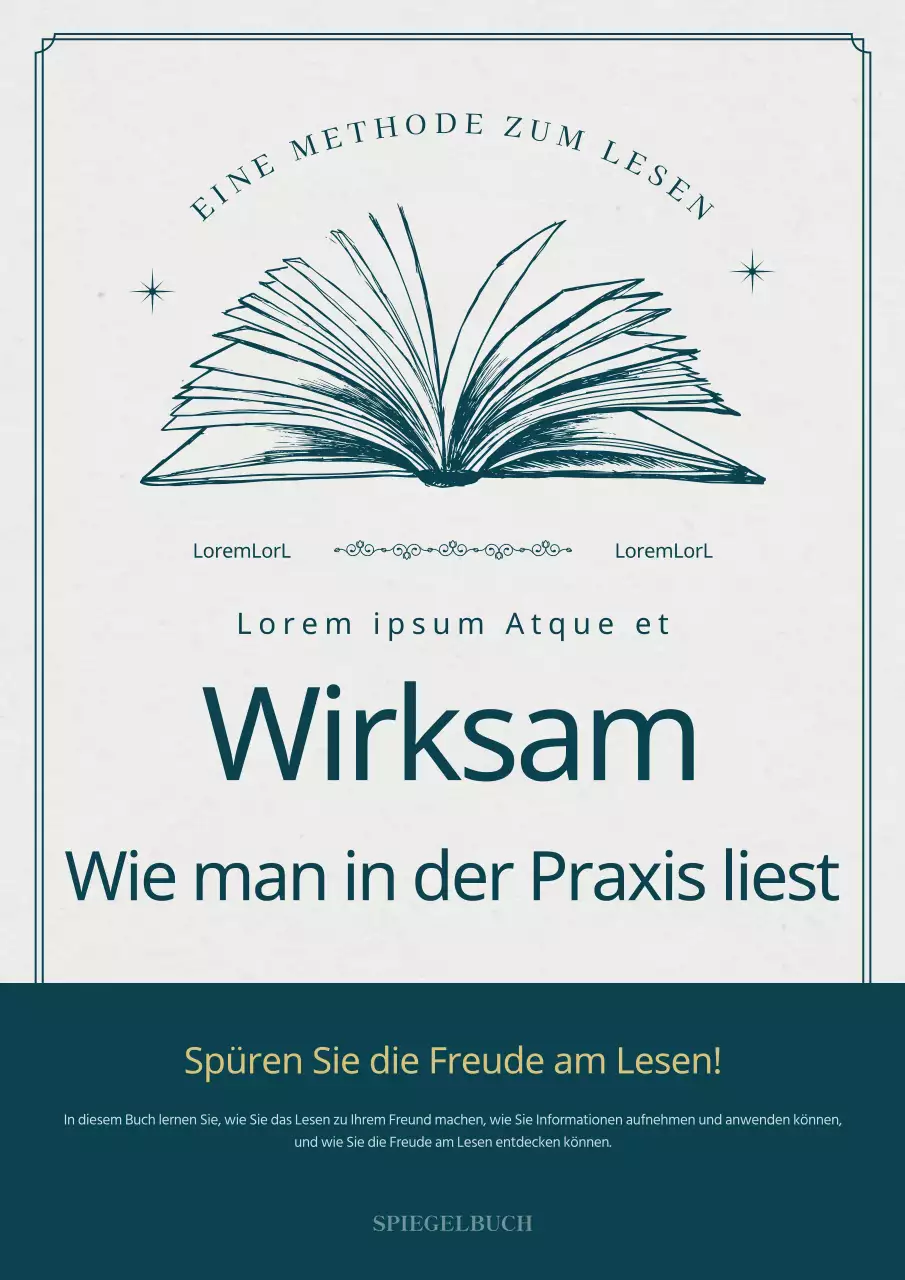 Ein alter Practical Reading Umschlag in khaki und grau