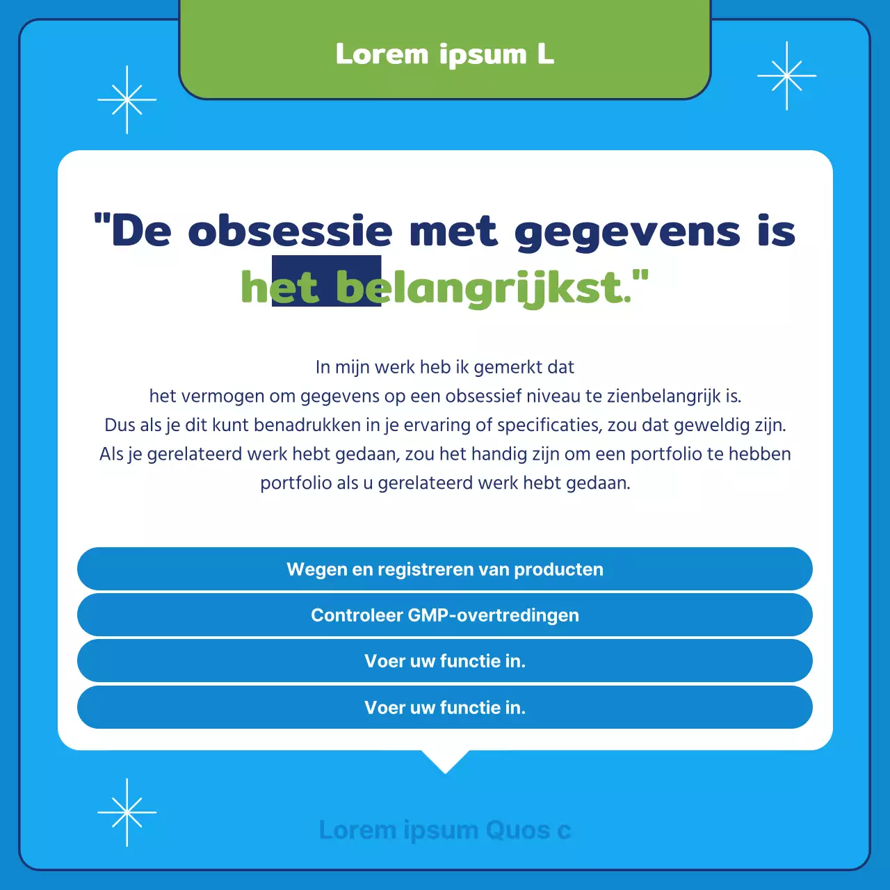 Over het kitscherige blauwe en chartreuse interview met de ambtsdrager