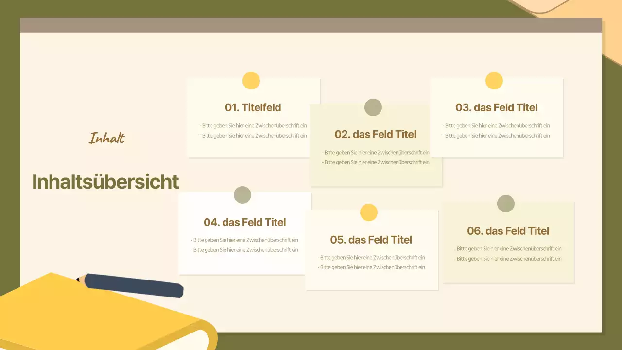 Ein gemütlicher Büroangestellter in khaki und braun Business Report