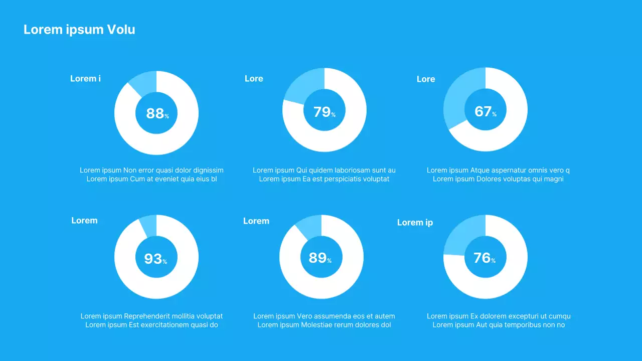 Eine einfache hellblau-weiße Einführung in den Ergebnisbericht