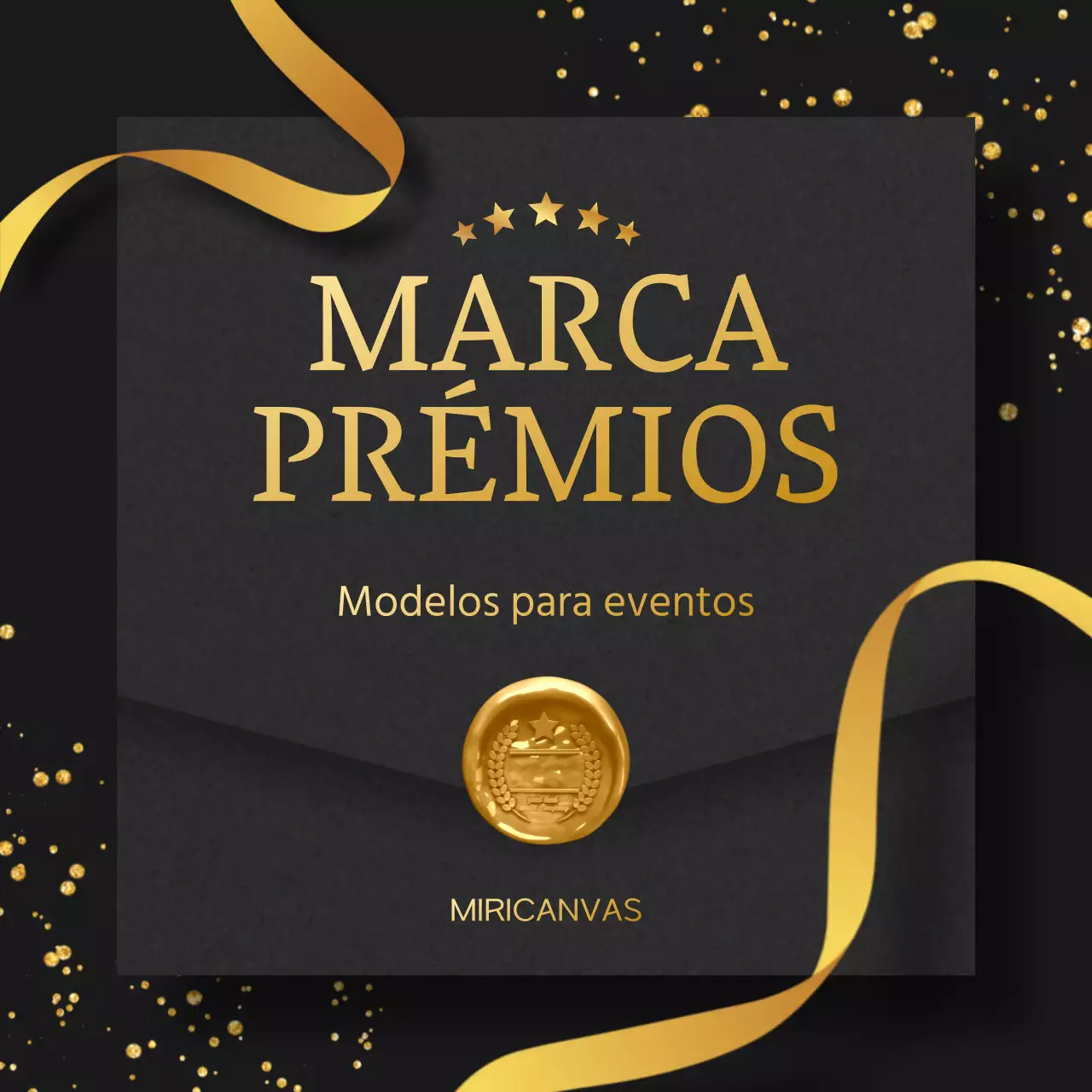 Anuncie uma venda de prémios de fim de ano de luxo em ouro e preto