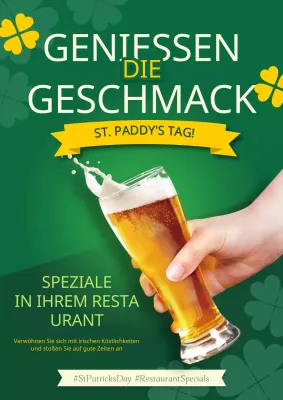 Grün und Gelb Trendy St. Patrick Day Werbeartikel